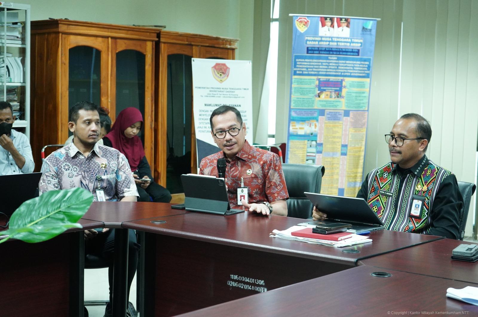 Dukung Penyelesaian Non-Yudisial Pelanggaran HAM Berat, Kanwil Kemenkum NTT Hadiri Rapat Sinkronisasi dan Koordinasi di Provinsi NTT