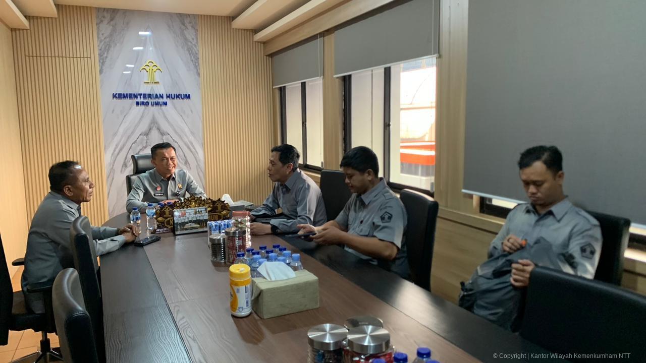 Kakanwil Kemenkum NTT Koordinasi Jelang Peresmian 3.442 Pos Bantuan Hukum Desa/Kelurahan