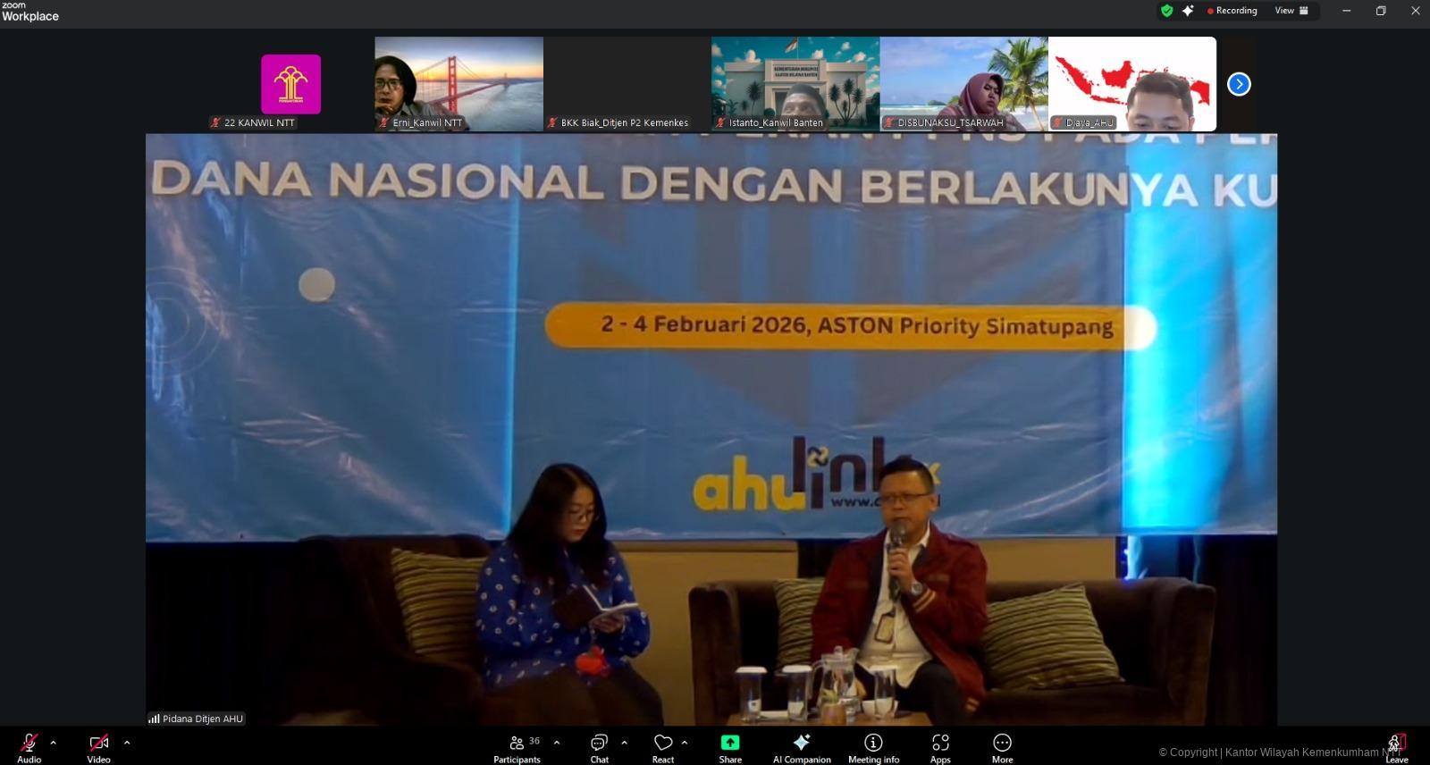 Perkuat Profesionalisme PPNS, Kanwil Kemenkum NTT Ikuti Konsinyasi Penyusunan Kebijakan Ditjen AHU