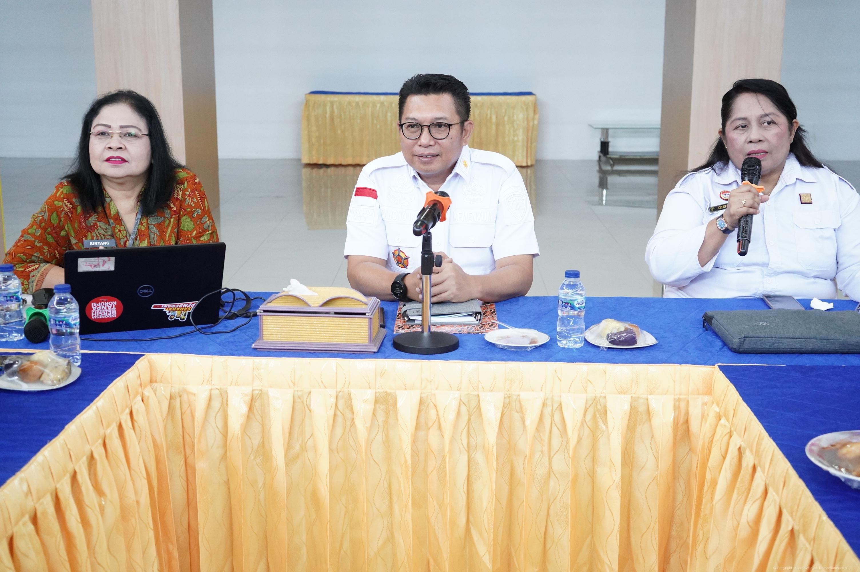 Kanwil Kemenkum NTT Dan Badan Strategi Kebijakan Gelar Rapat Evaluasi Kebijakan Atas Implementasi FWA