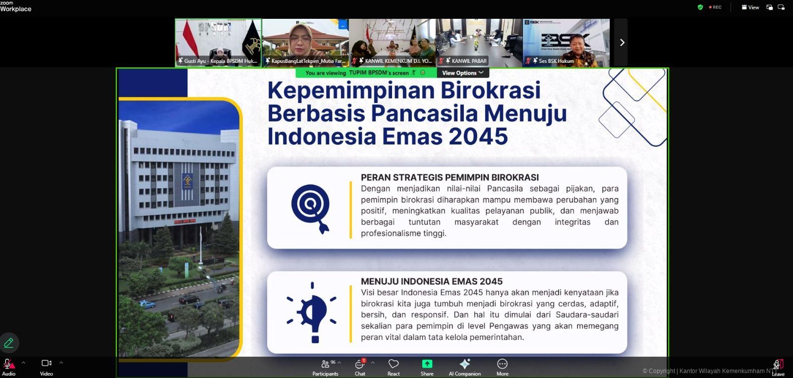 Tingkatkan Kualitas SDM, Kemenkum NTT Ikuti Pelatihan Kepemimpinan Pengawas 2026