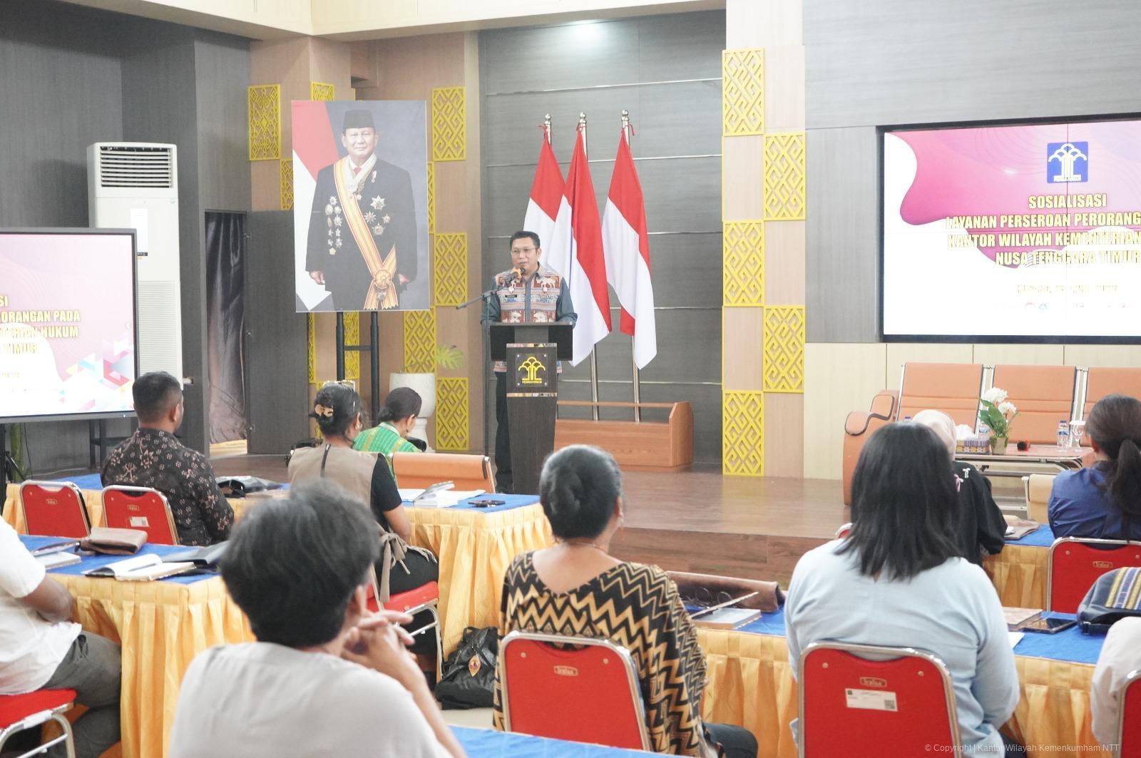 Kanwil Kemenkum NTT Sosialisasikan Perseroan Perorangan untuk Tingkatkan Daya Saing UMKM